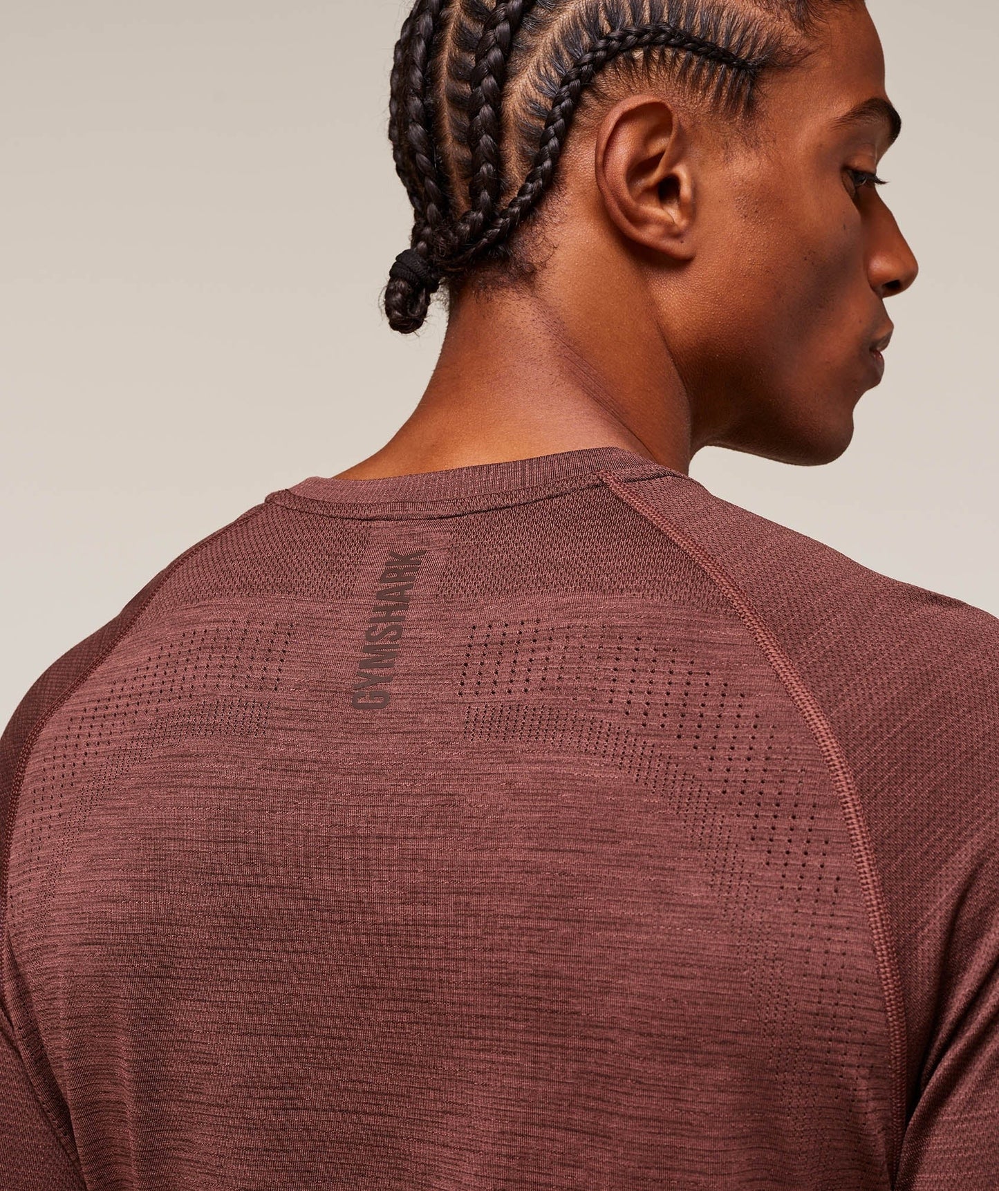 Gymshark Versatile Seamless T-Shirt - Rust Brown/Depth Brown