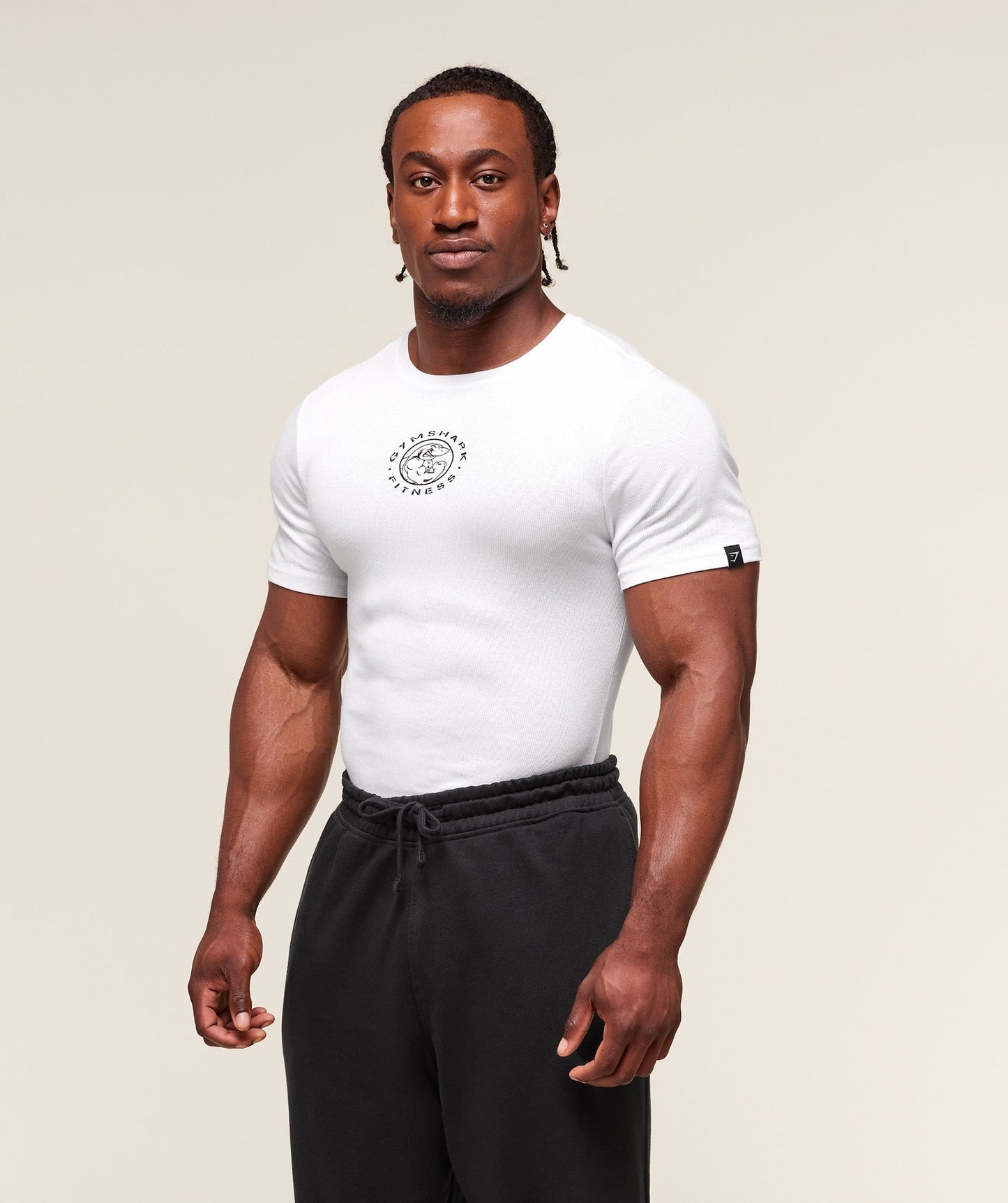 Gymshark Legacy Ribbed T-Shirt - White