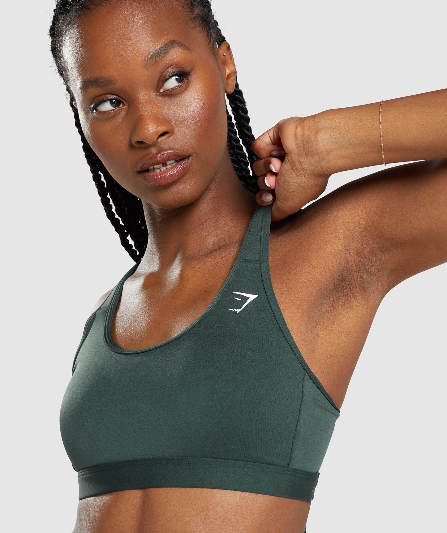 Gymshark Scoop Neck Sports Bra - Obsidian Green