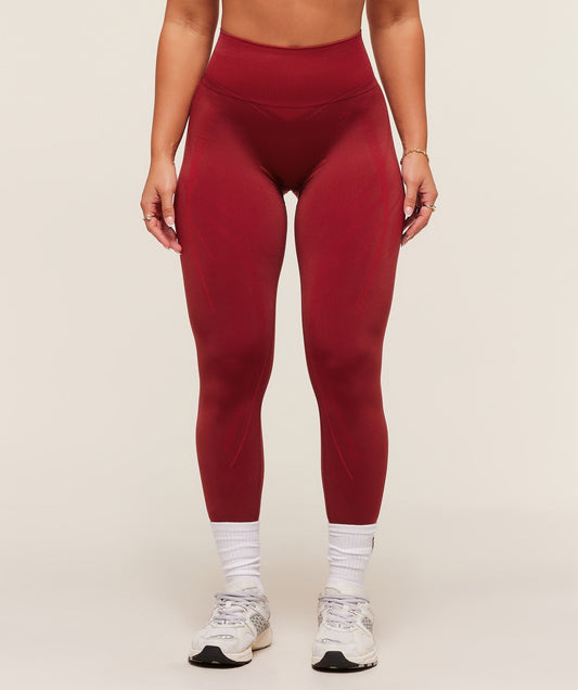 Gymshark x Analis Seamless Leggings - Reps Red/Carmine Red