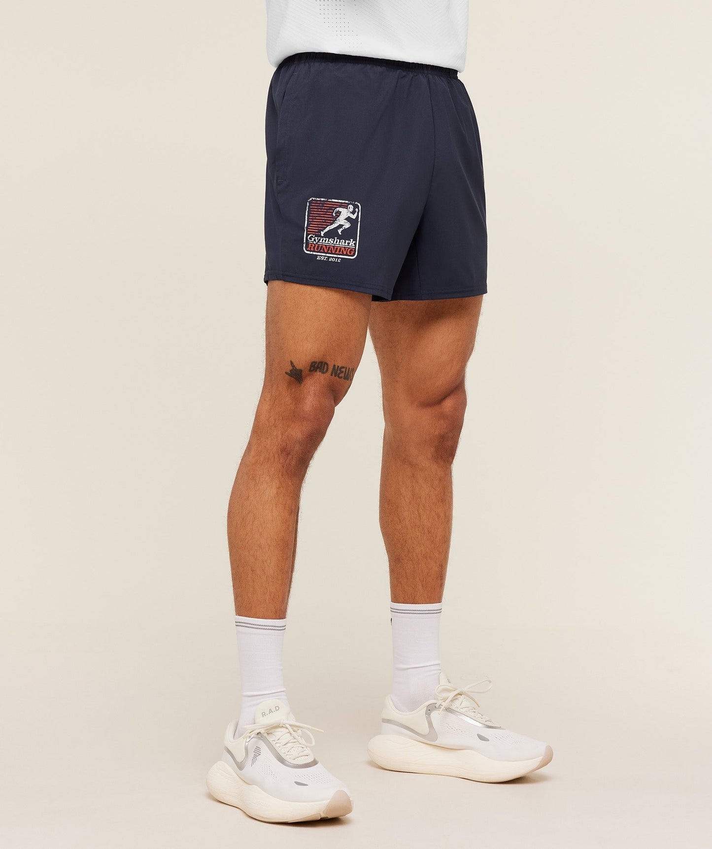 Gymshark Run Club Graphic Shorts - Heavy Blue