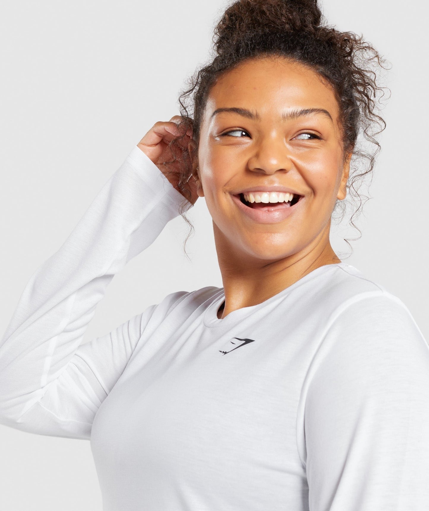 Gymshark Training Oversized Long Sleeve Top - White
