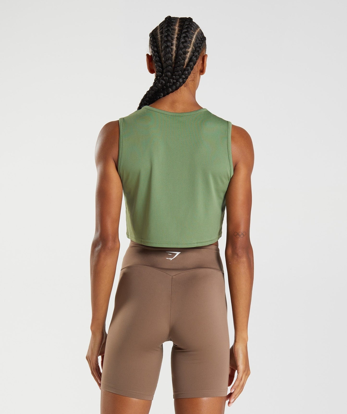 Gymshark Training Crop Tank - Iguana Green
