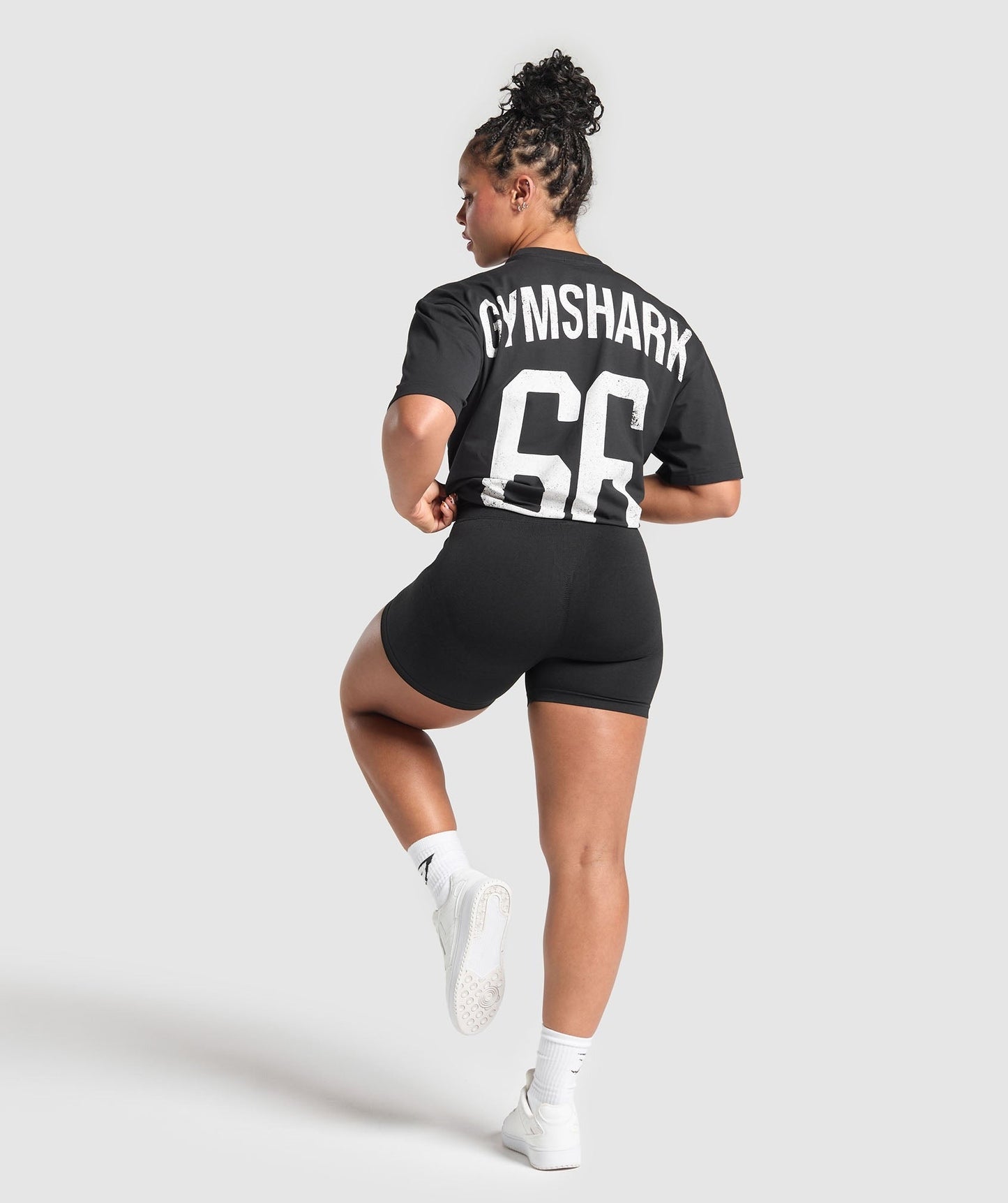 Gymshark GS66 Graphic Oversized T-Shirt - Black