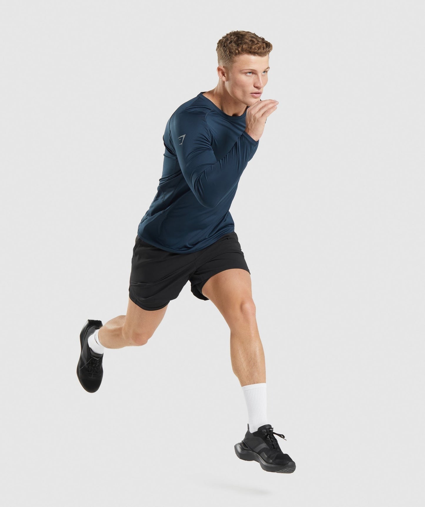 Gymshark Speed Evolve Long Sleeve T-Shirt - Navy