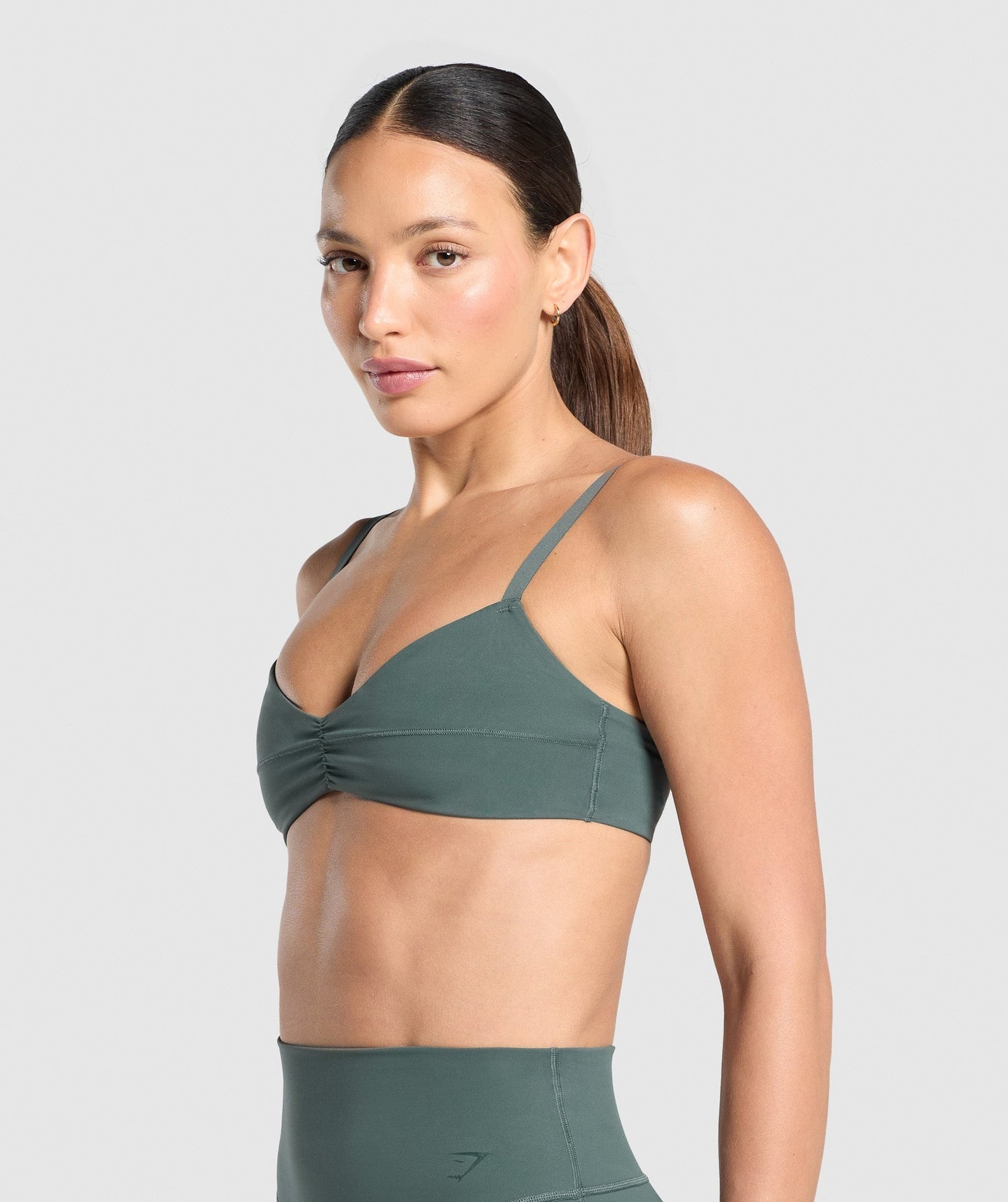 Gymshark Elevate Ruched Sports Bra - Slate Teal
