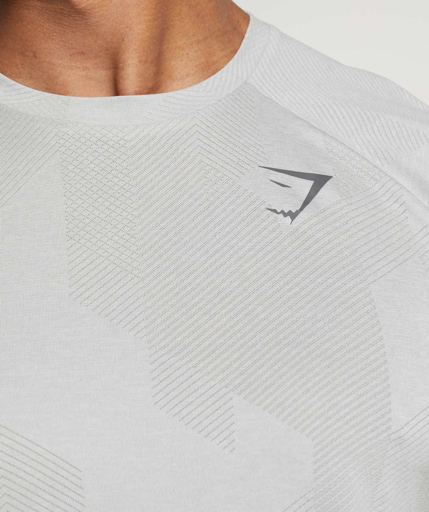 Gymshark Apex T-Shirt - Light Grey/Smokey Grey