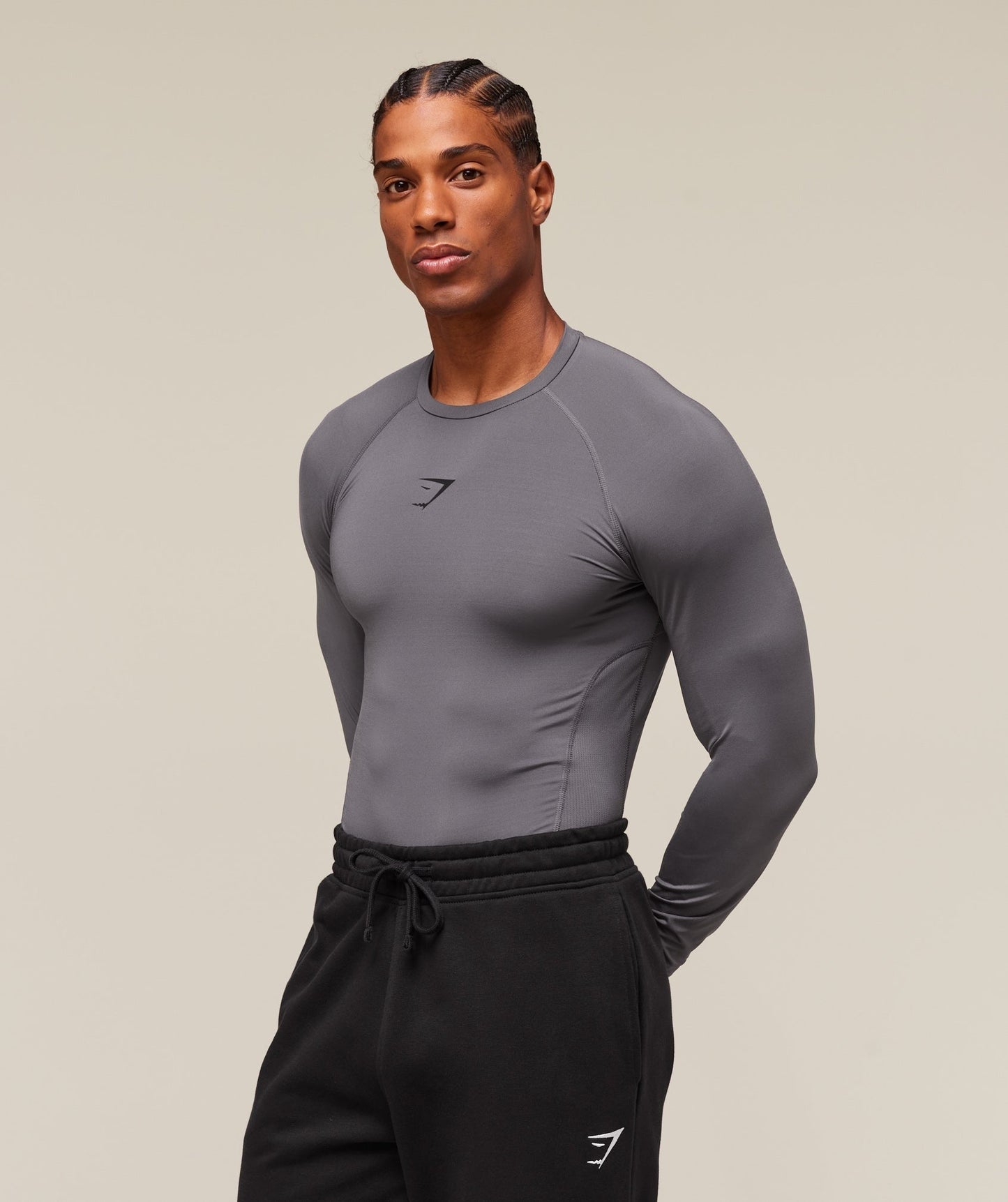Gymshark Element Baselayer Long Sleeve T-Shirt - Dark Grey