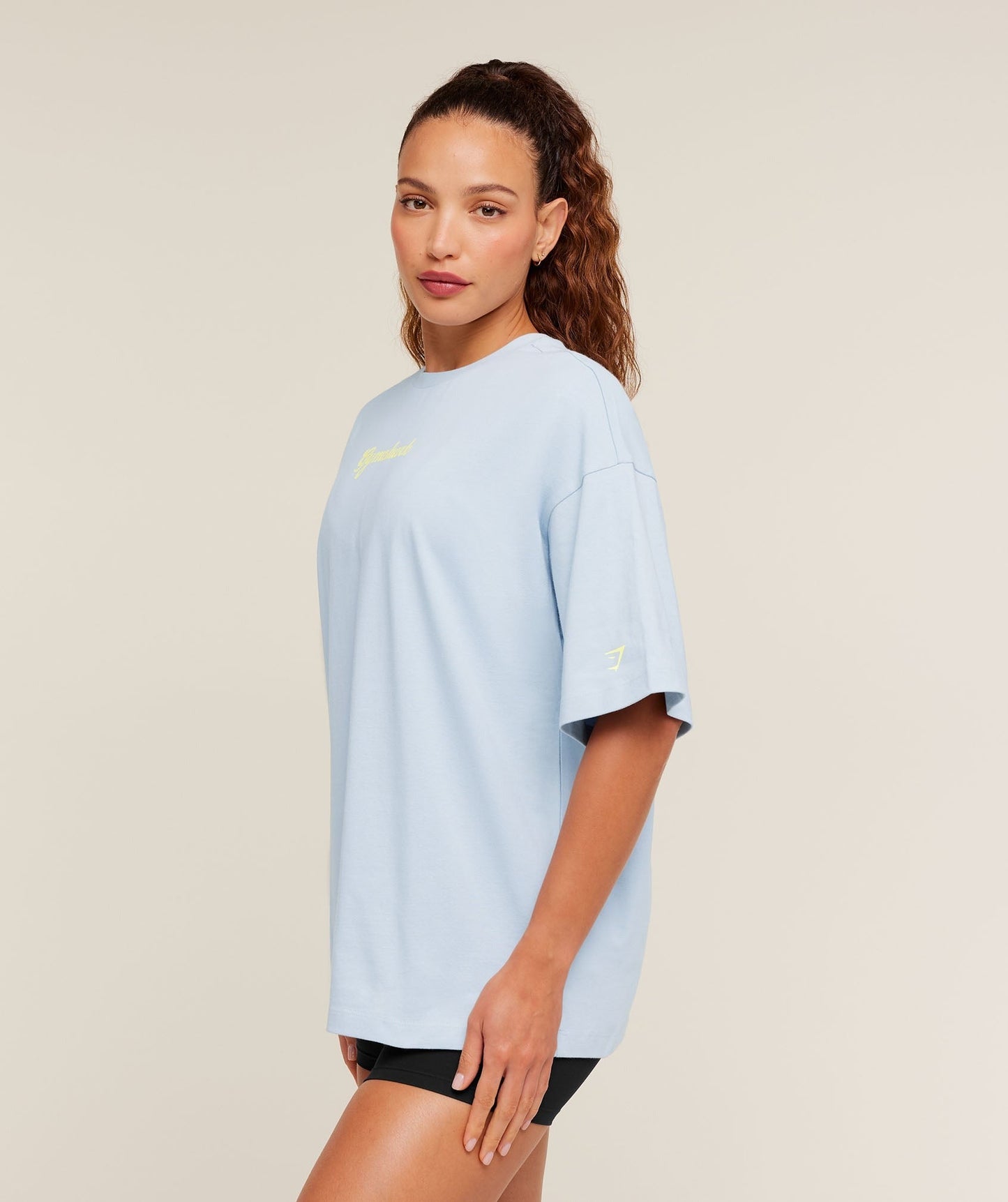 Gymshark Après-Lift Club Oversized T-Shirt - GS Smoke Blue