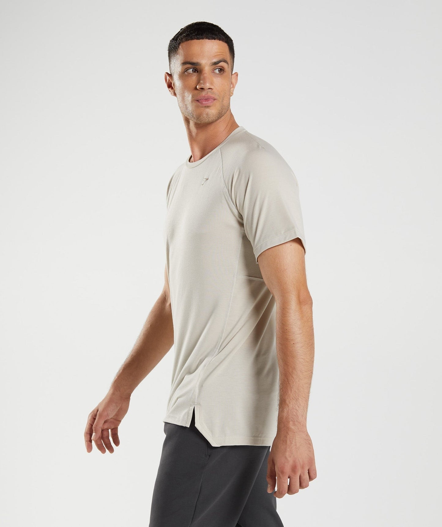 Gymshark Studio Breath T-Shirt - Pebble Grey