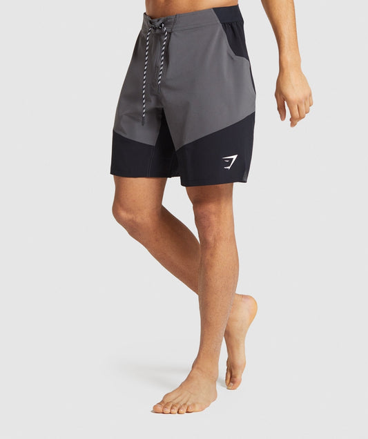 Gymshark Swim Board Shorts - Charcoal/Black