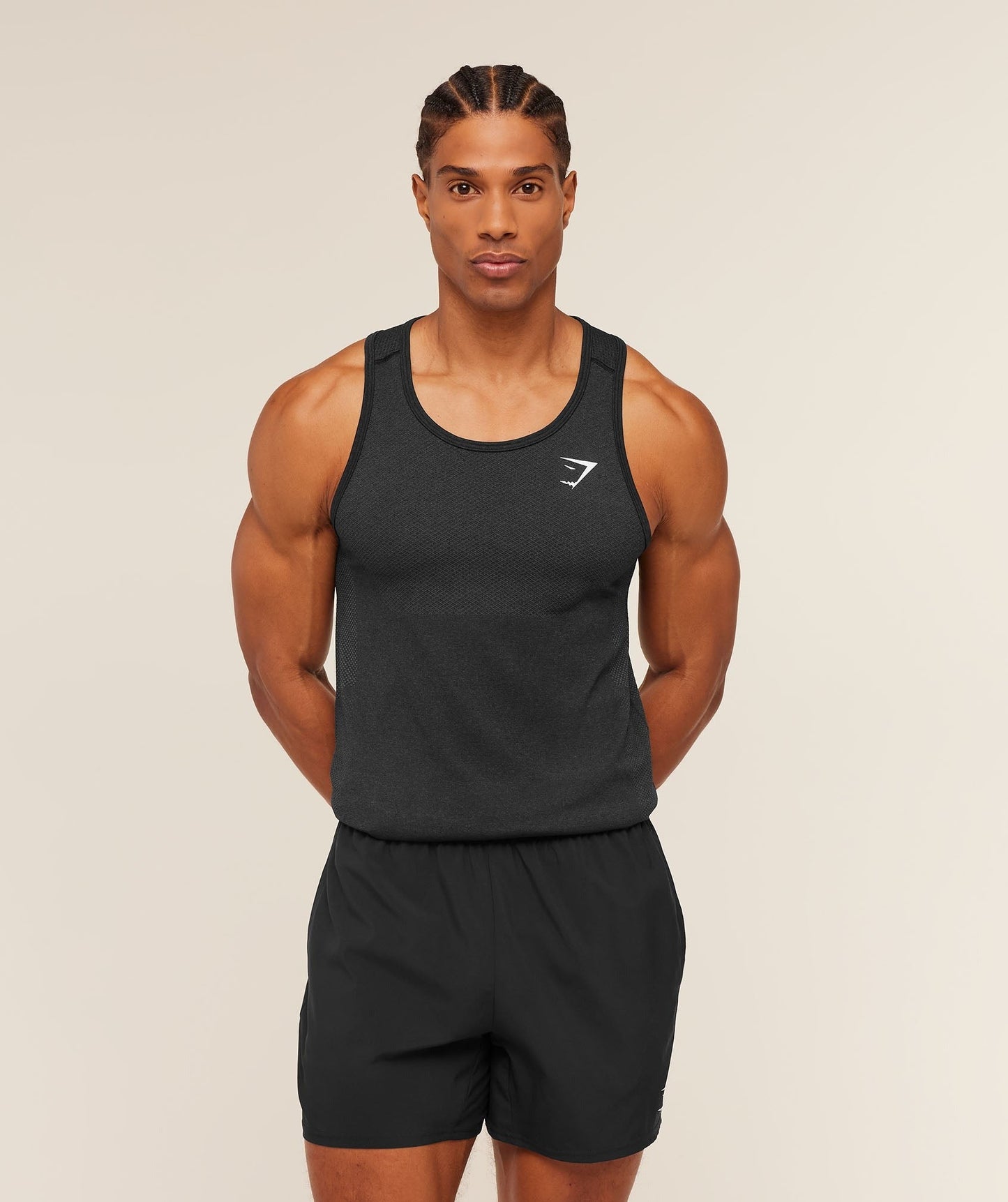 Gymshark Vital Tank - Black/Silhouette Grey