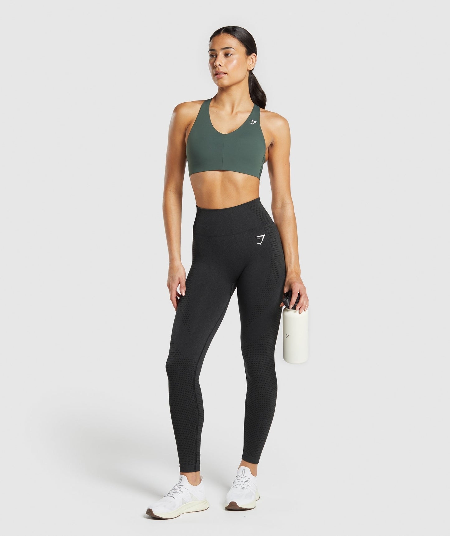 Gymshark Strappy Back Medium Support Sports Bra - Slate Teal