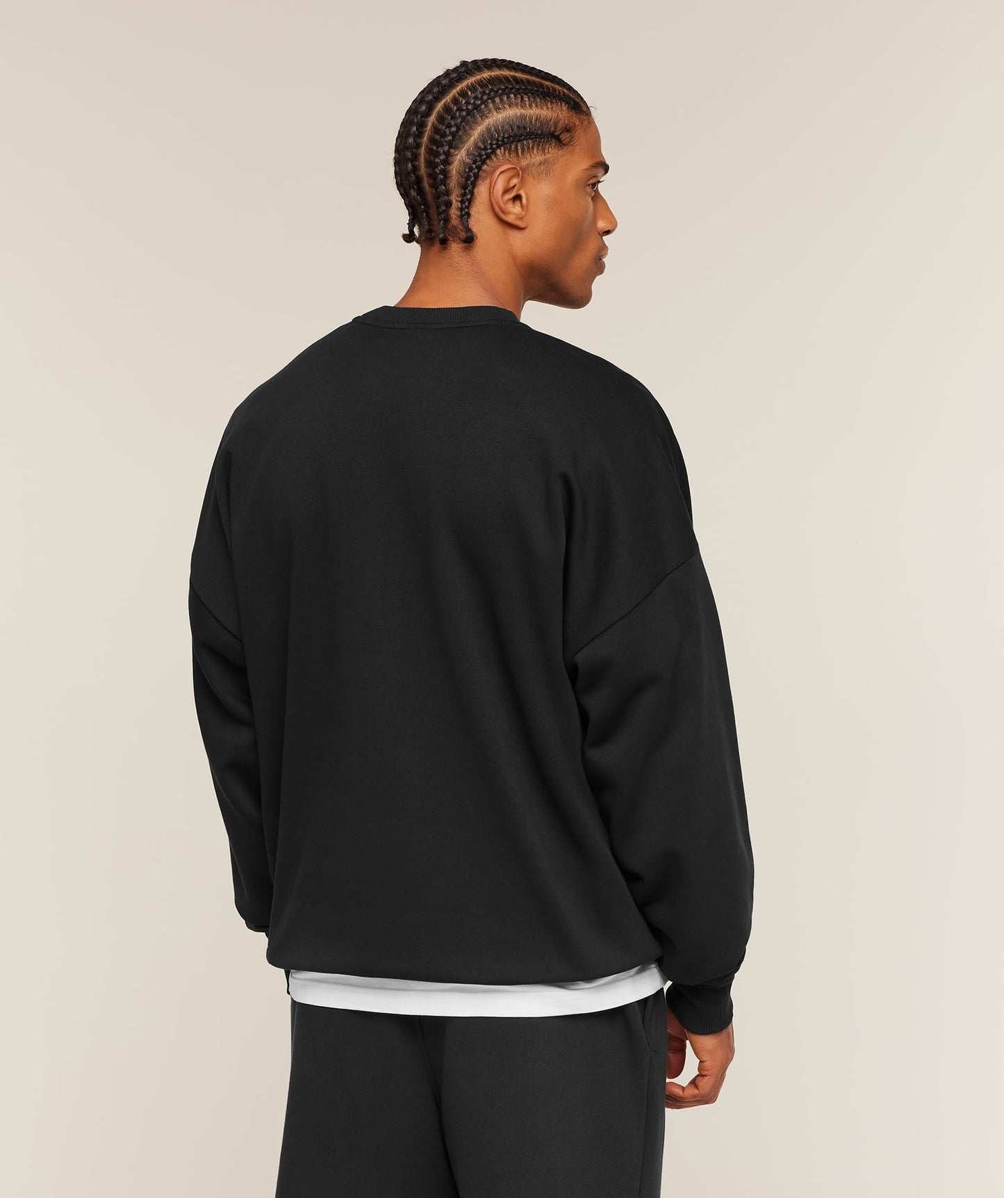 Gymshark Oversized Crest Crew - Black