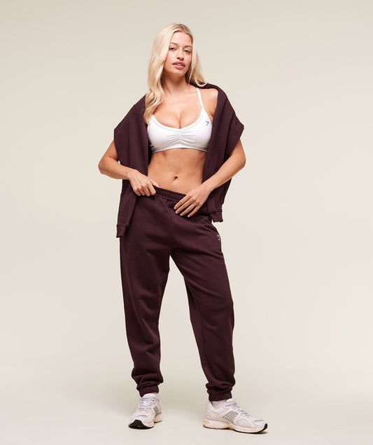 Gymshark Training Regular Fleece Joggers - Cherry Purple