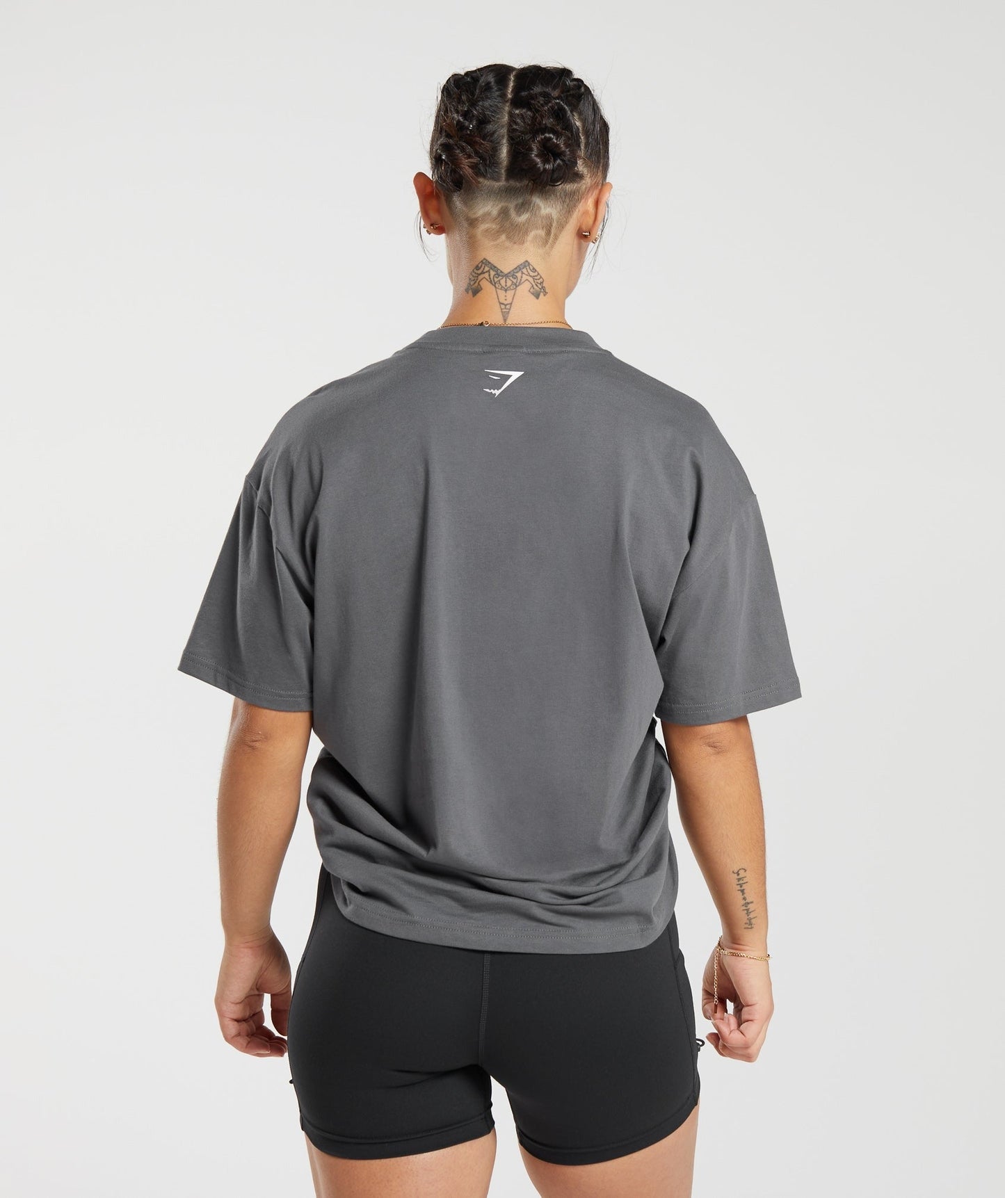 Gymshark Lifting Graphic Oversized T-Shirt - Dark Grey