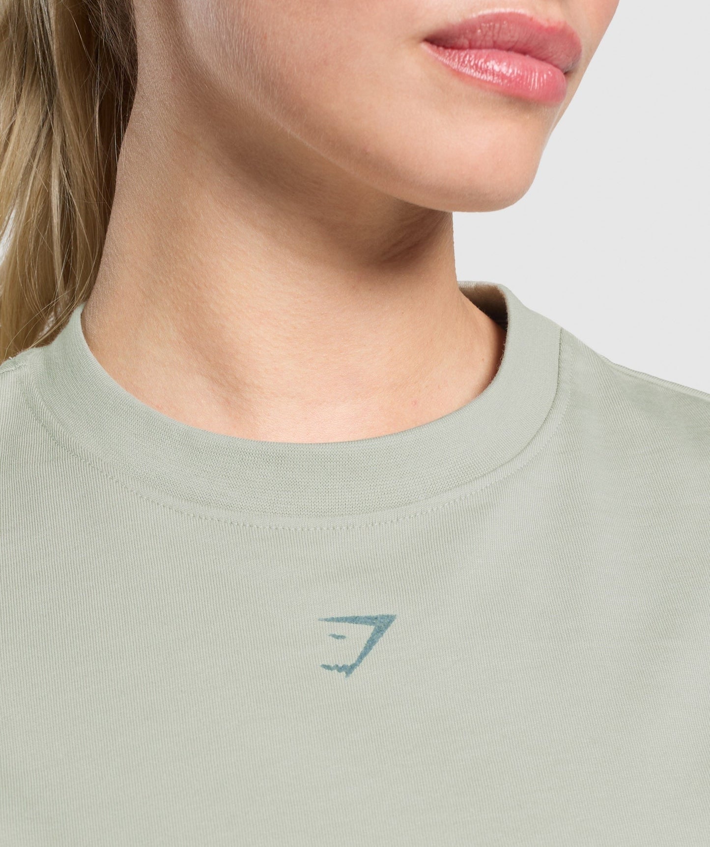 Gymshark Collegiate Oversized T-Shirt - Stone Grey