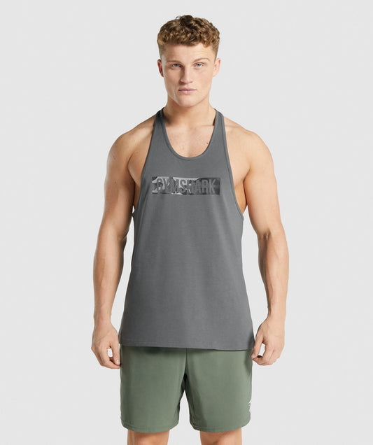 Gymshark Block Infill Stringer - Charcoal