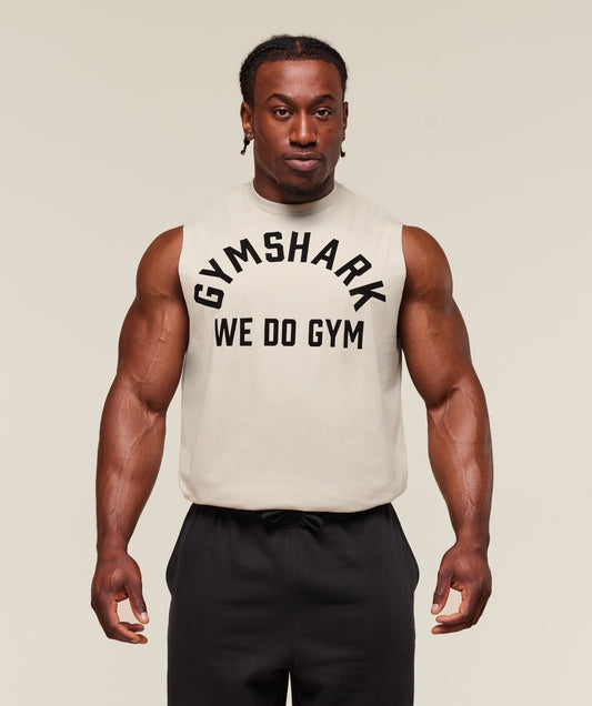 Gymshark We Do Gym Tank - Pebble Grey