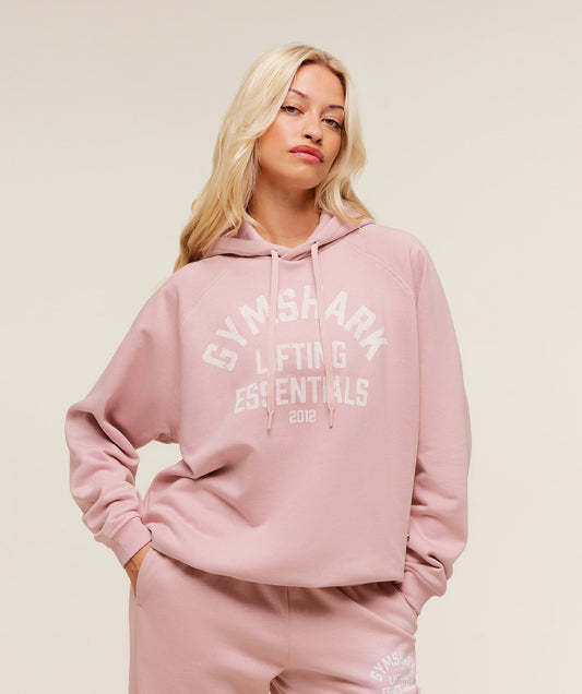Gymshark Lifting Essentials Hoodie - Cloud Pink