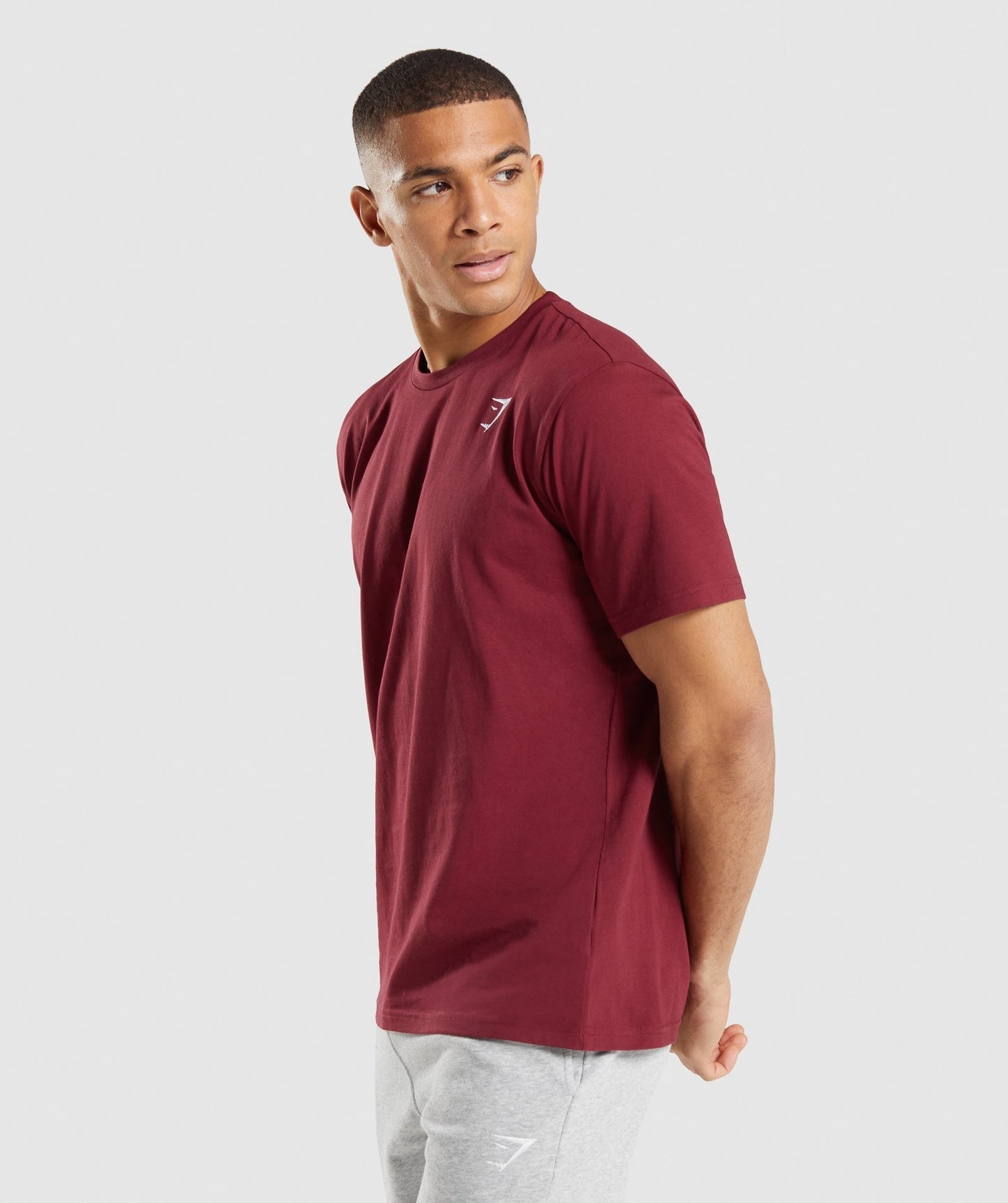 Gymshark Crest T-Shirt - Burgundy Red