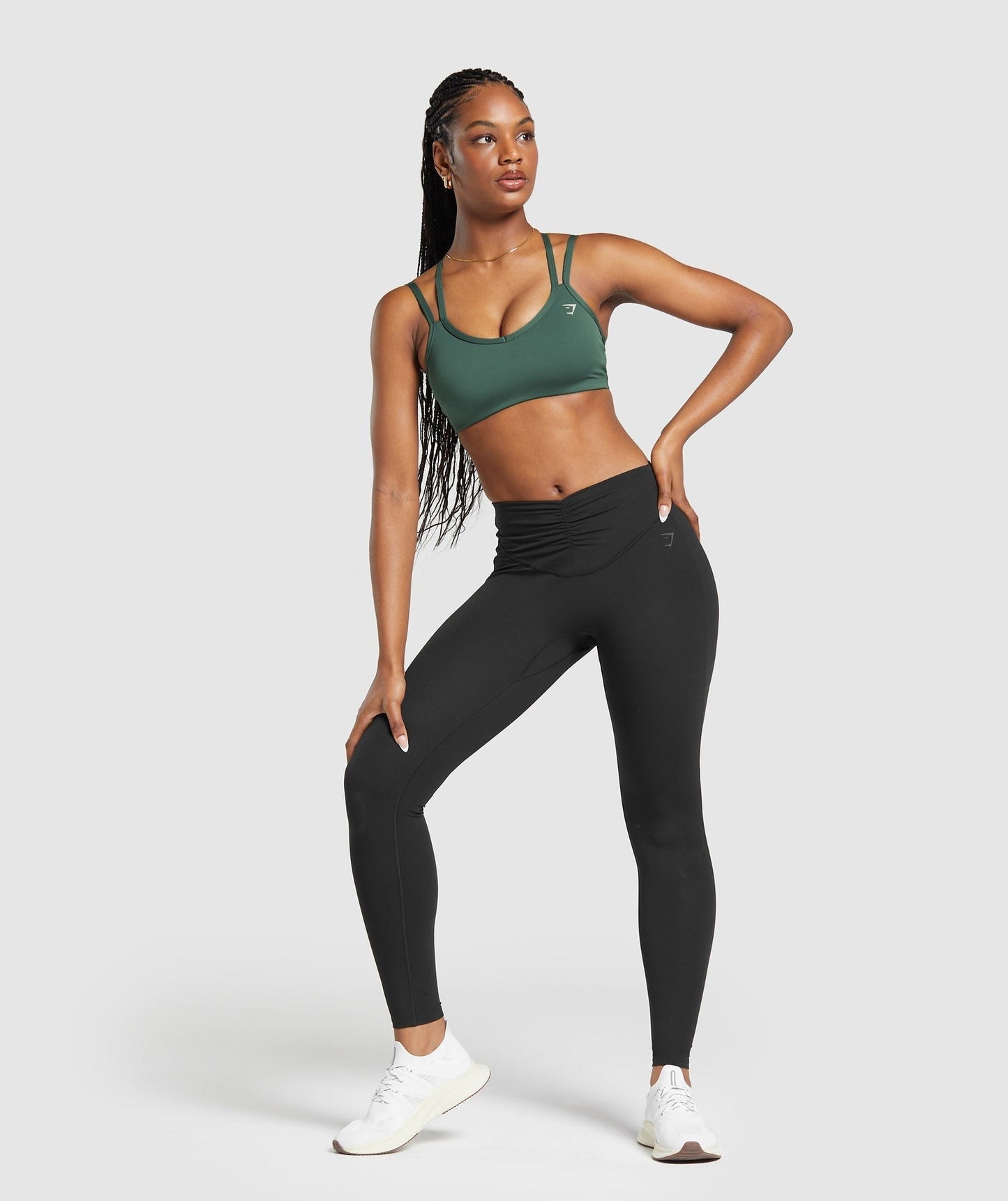Gymshark Strap Feature Sports Bra - Slate Teal