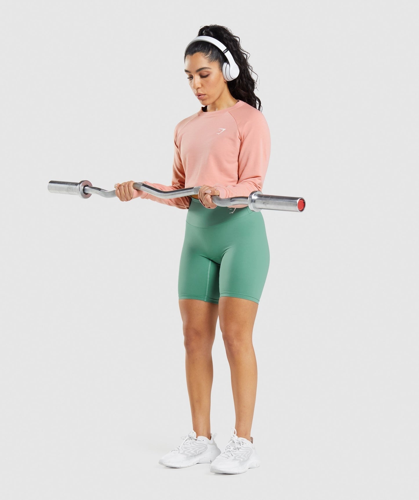 Gymshark Training Cropped Sweater - Paige Pink
