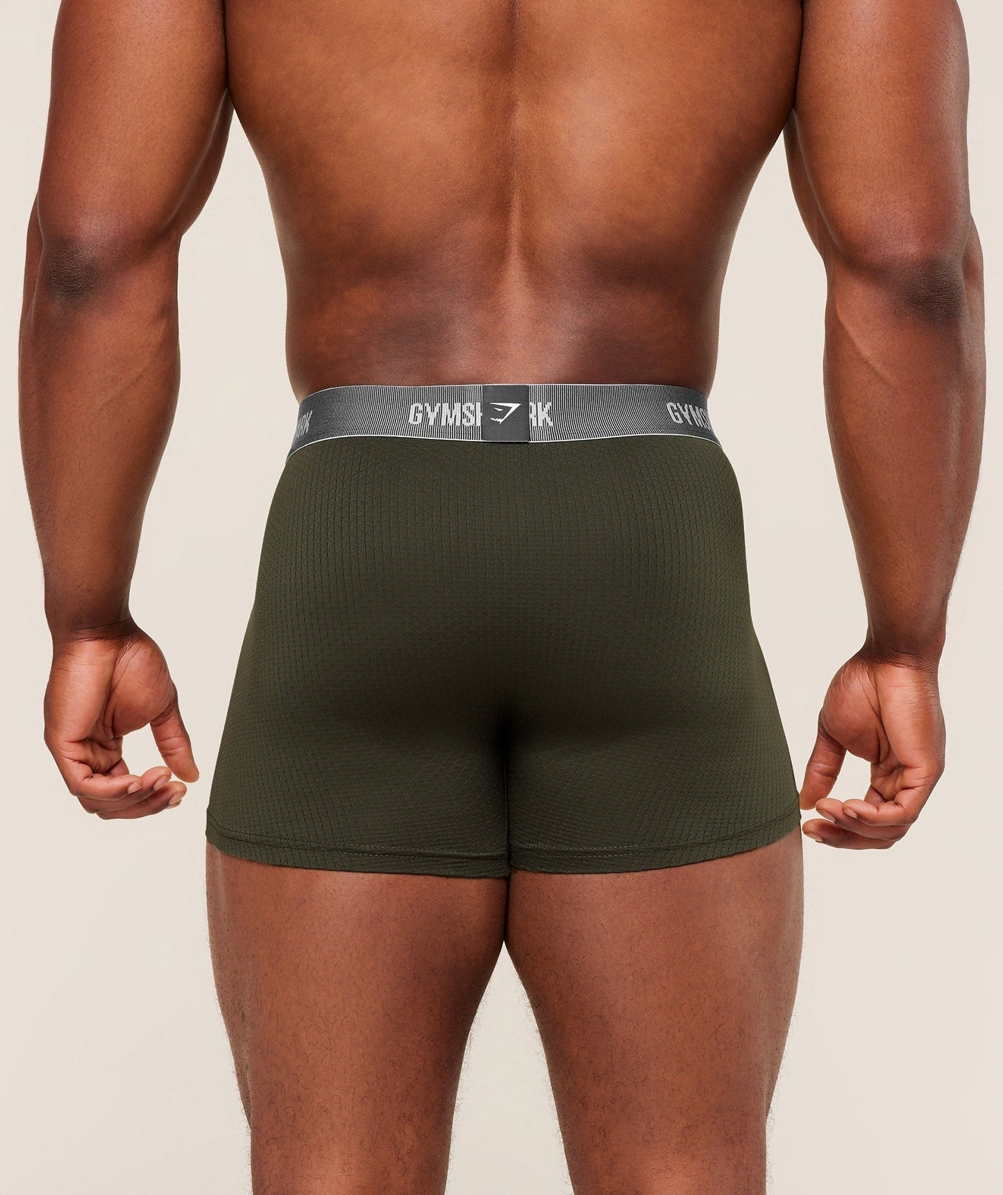 Gymshark Sports Tech Boxer 3PK - Medium Grey/Unit Green/Strength Green