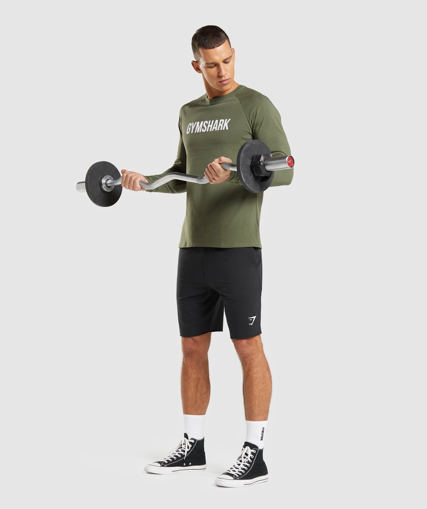 Gymshark Apollo Long Sleeve T-Shirt - Core Olive
