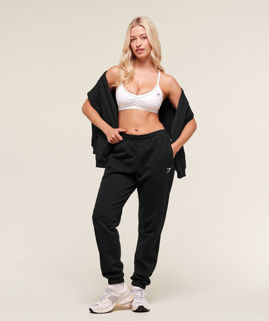 Gymshark Training Regular Fleece Joggers - Black