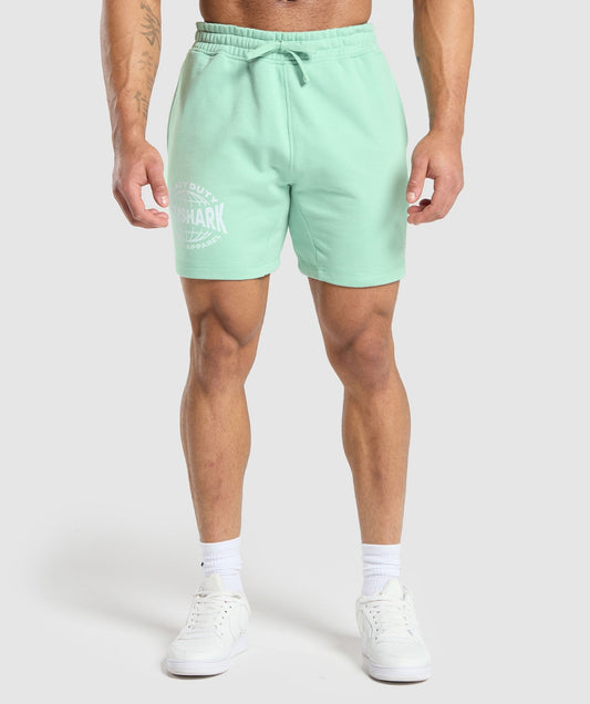 Gymshark Heavy Duty Apparel 7" Shorts - Lido Green