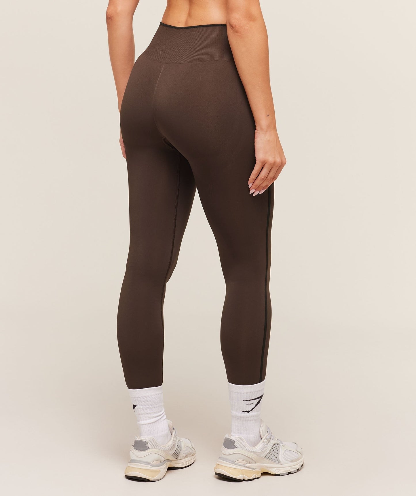 Gymshark Everyday Seamless Contrast Leggings - GS Archive Brown/GS Black