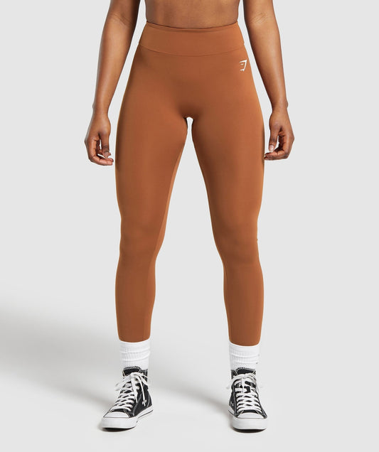 Gymshark Reps Tall Leggings - Copper Brown