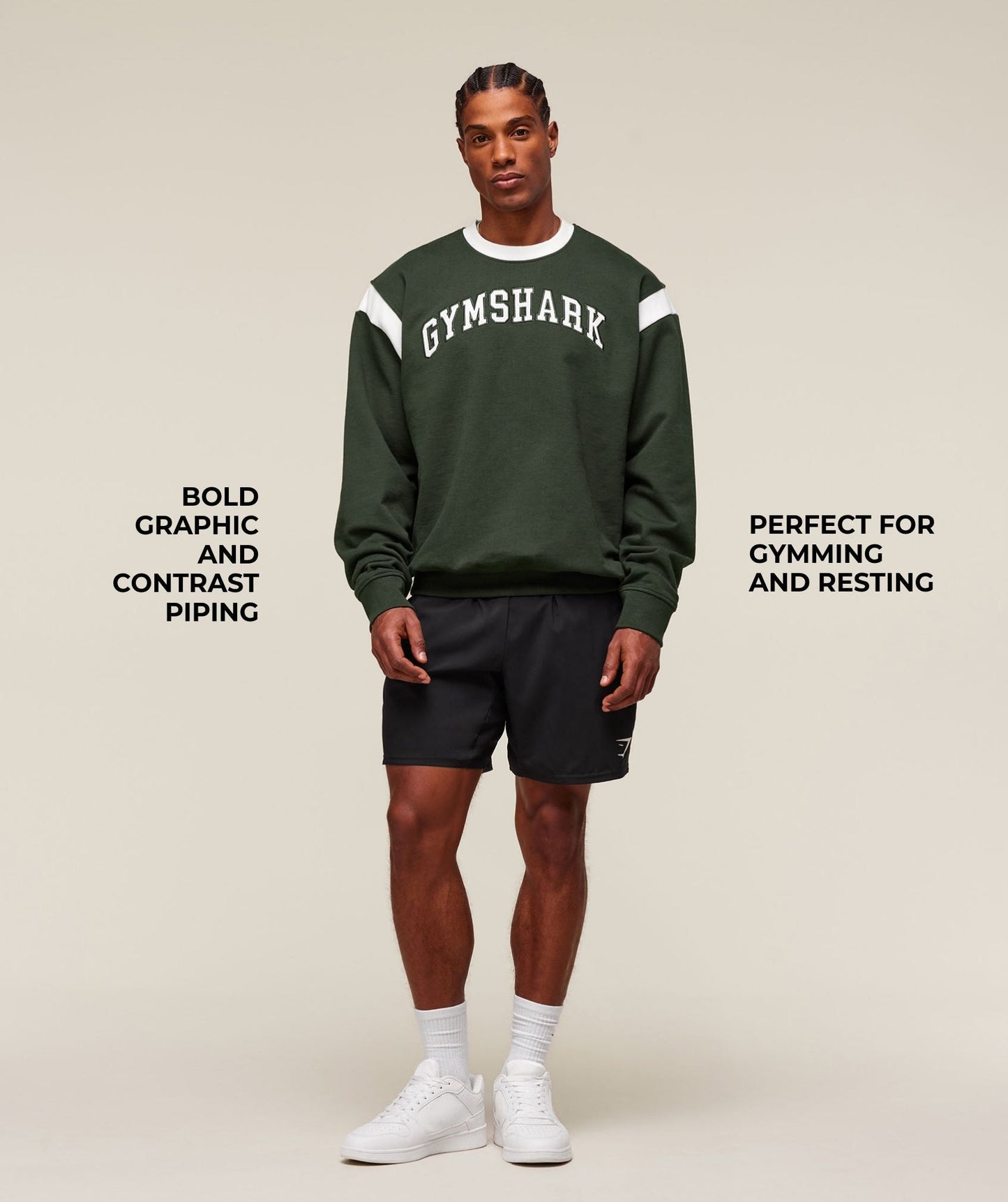 Gymshark GSLC Crew - Trail Green