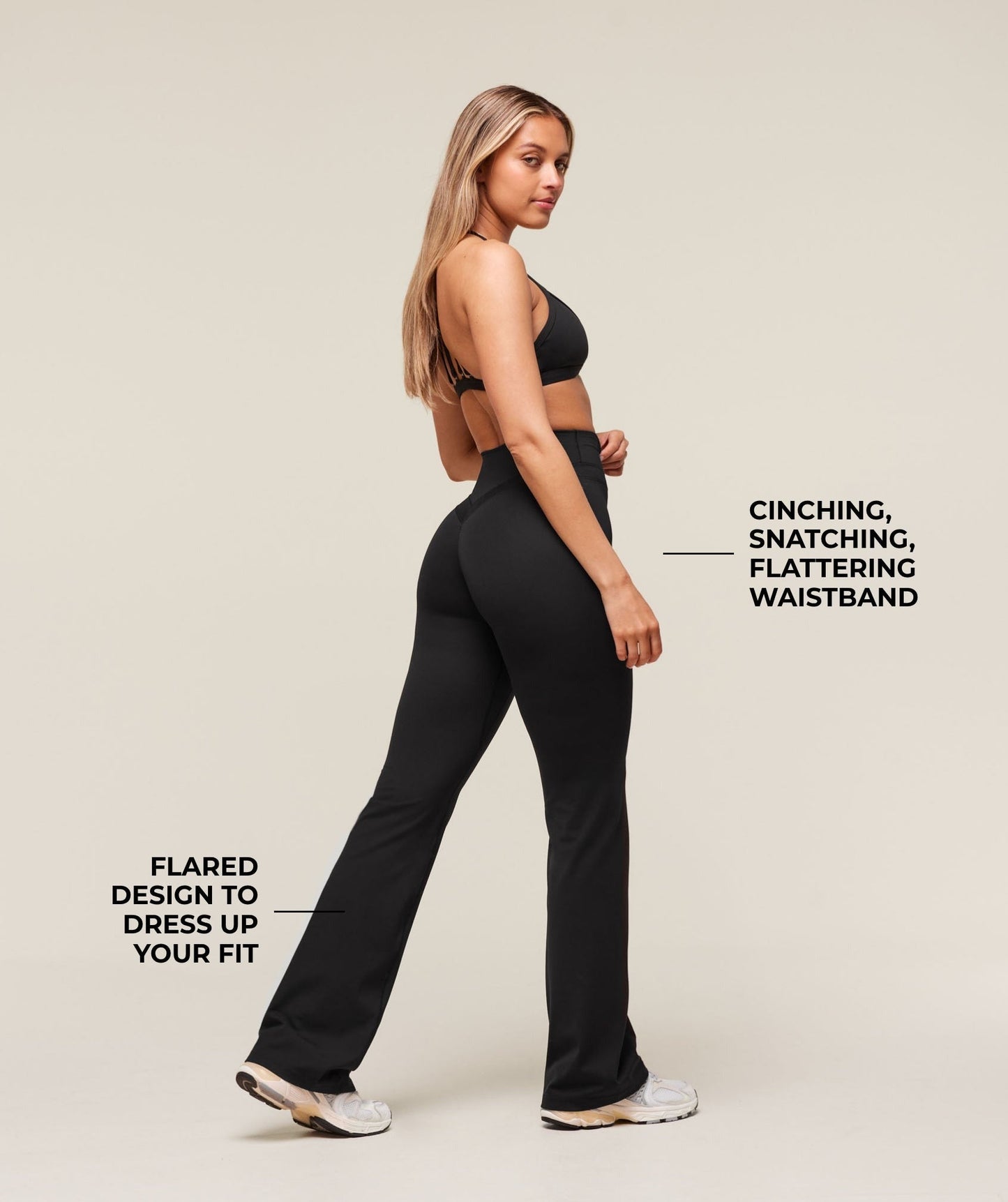 Gymshark Whitney Regular Flared Legging - Black