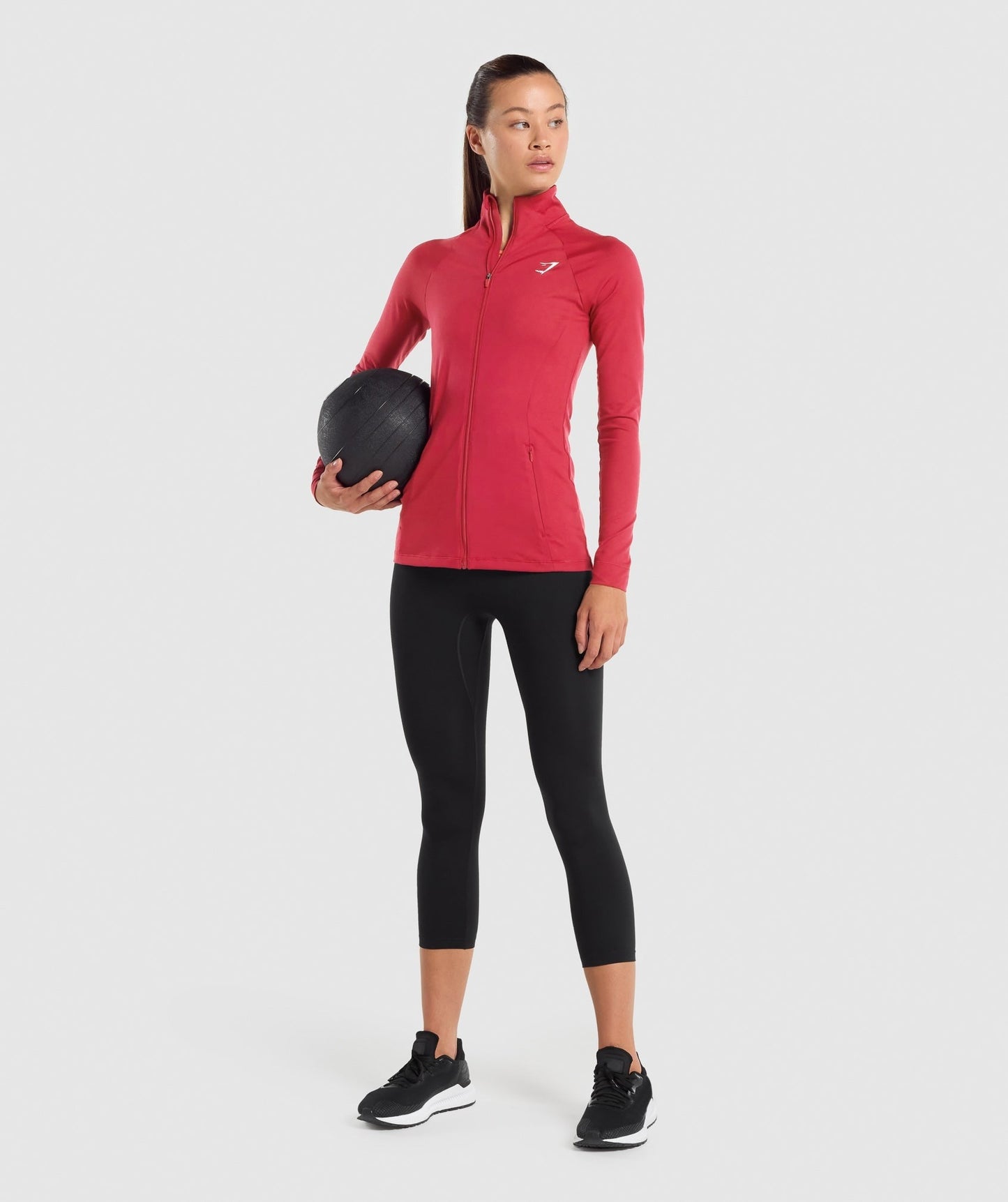 Gymshark Training Zip Up - Burgundy