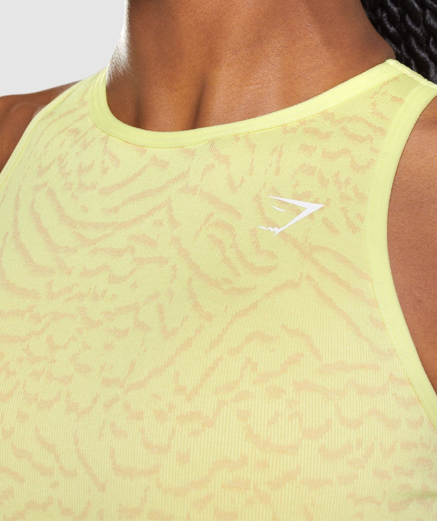 Gymshark Adapt Animal Seamless Sports Bra - Firefly Yellow