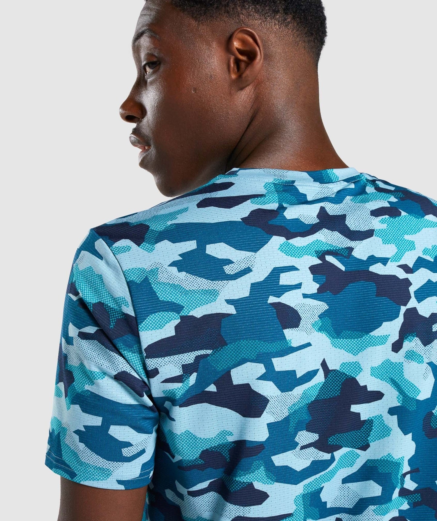 Gymshark Arrival T-Shirt - Teal Camo