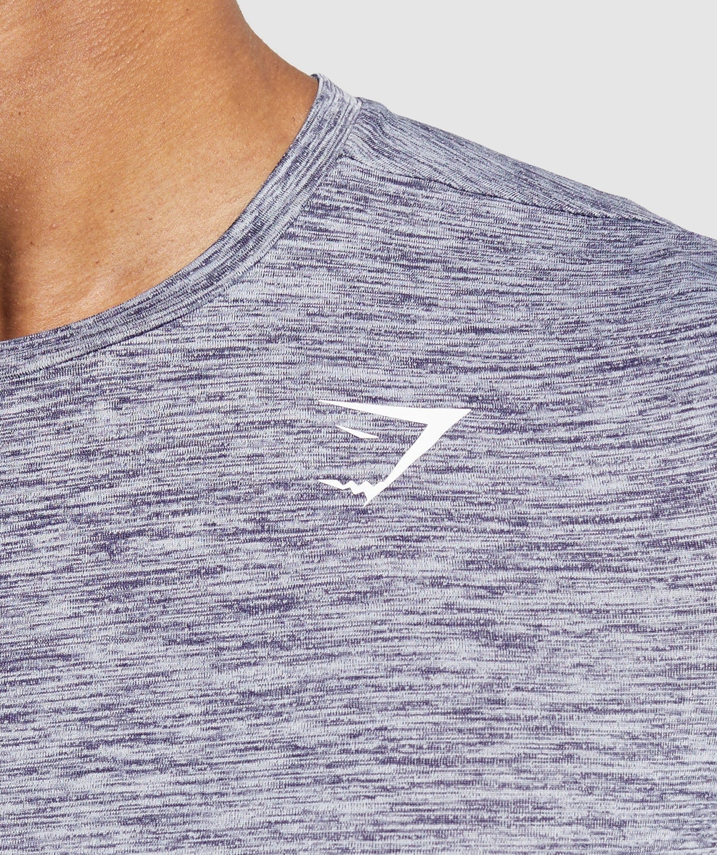 Gymshark Arrival Marl T-Shirt - Weighted Purple/White Marl