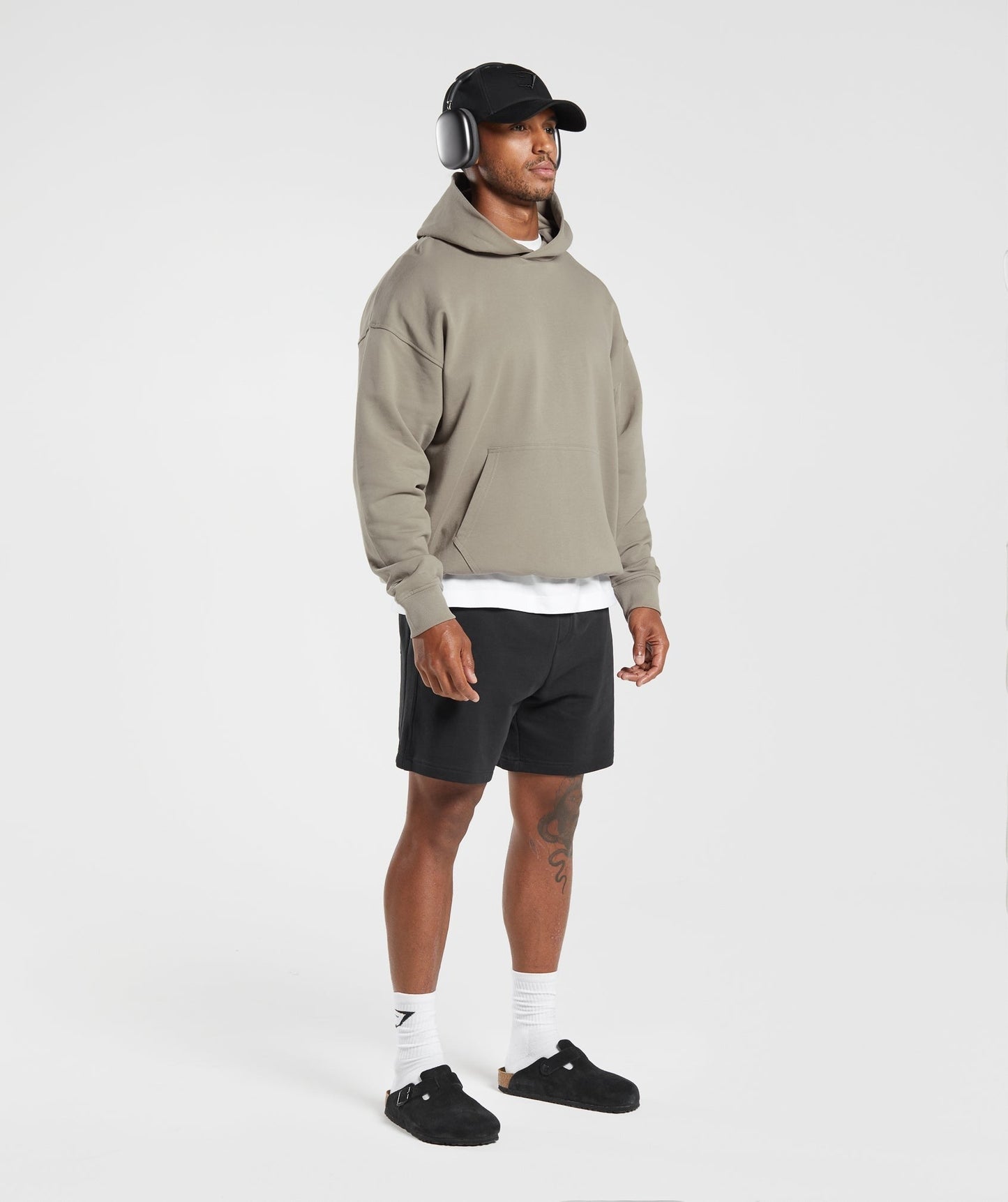 Gymshark Rest Day Essentials Hoodie - Linen Brown