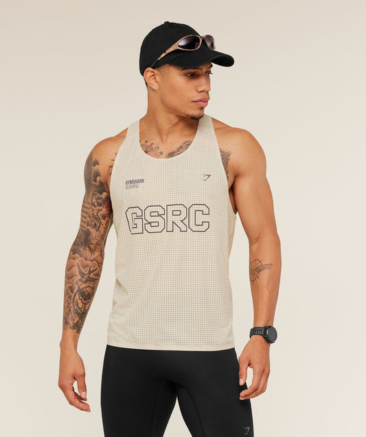 Gymshark Running Elite Race Vest - Pebble Grey