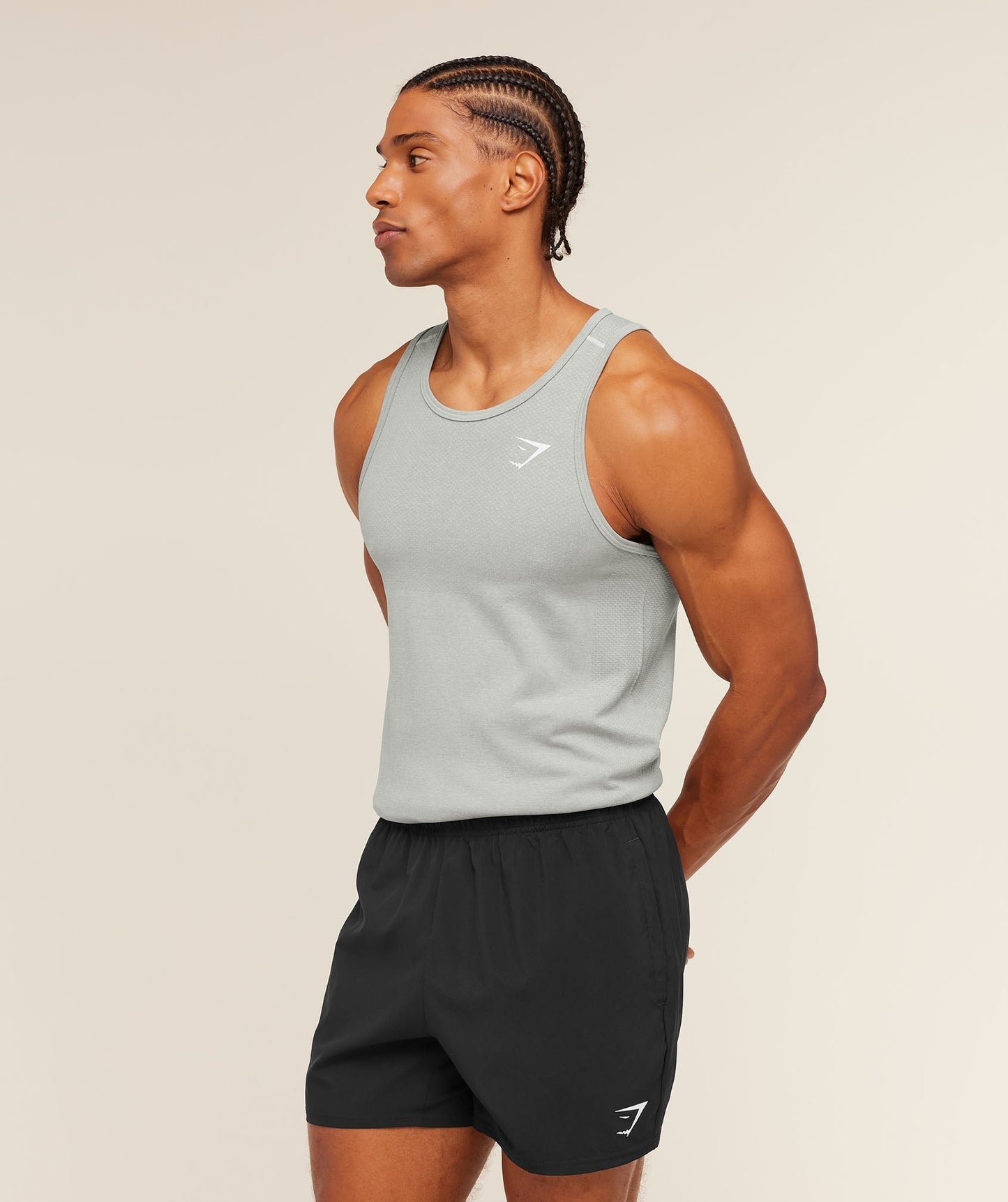 Gymshark Vital Tank - Light Grey/Smokey Grey