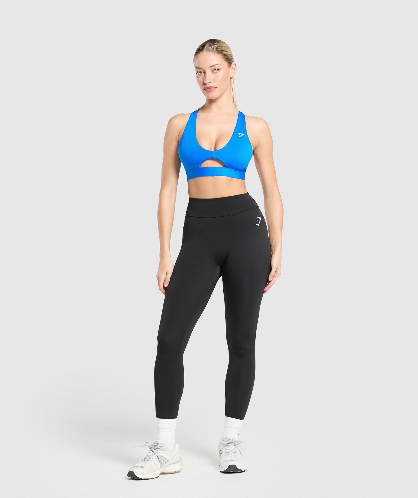 Gymshark Peek A Boo Sports Bra - Barbell Blue