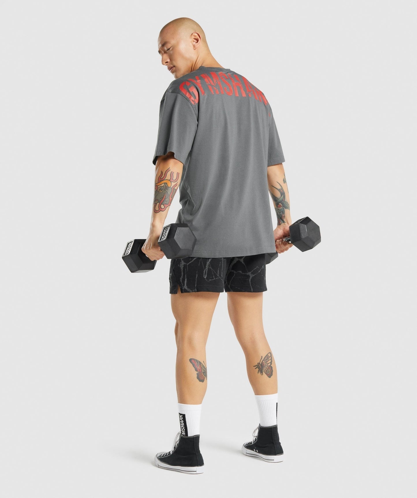 Gymshark Power T-Shirt - Charcoal Grey