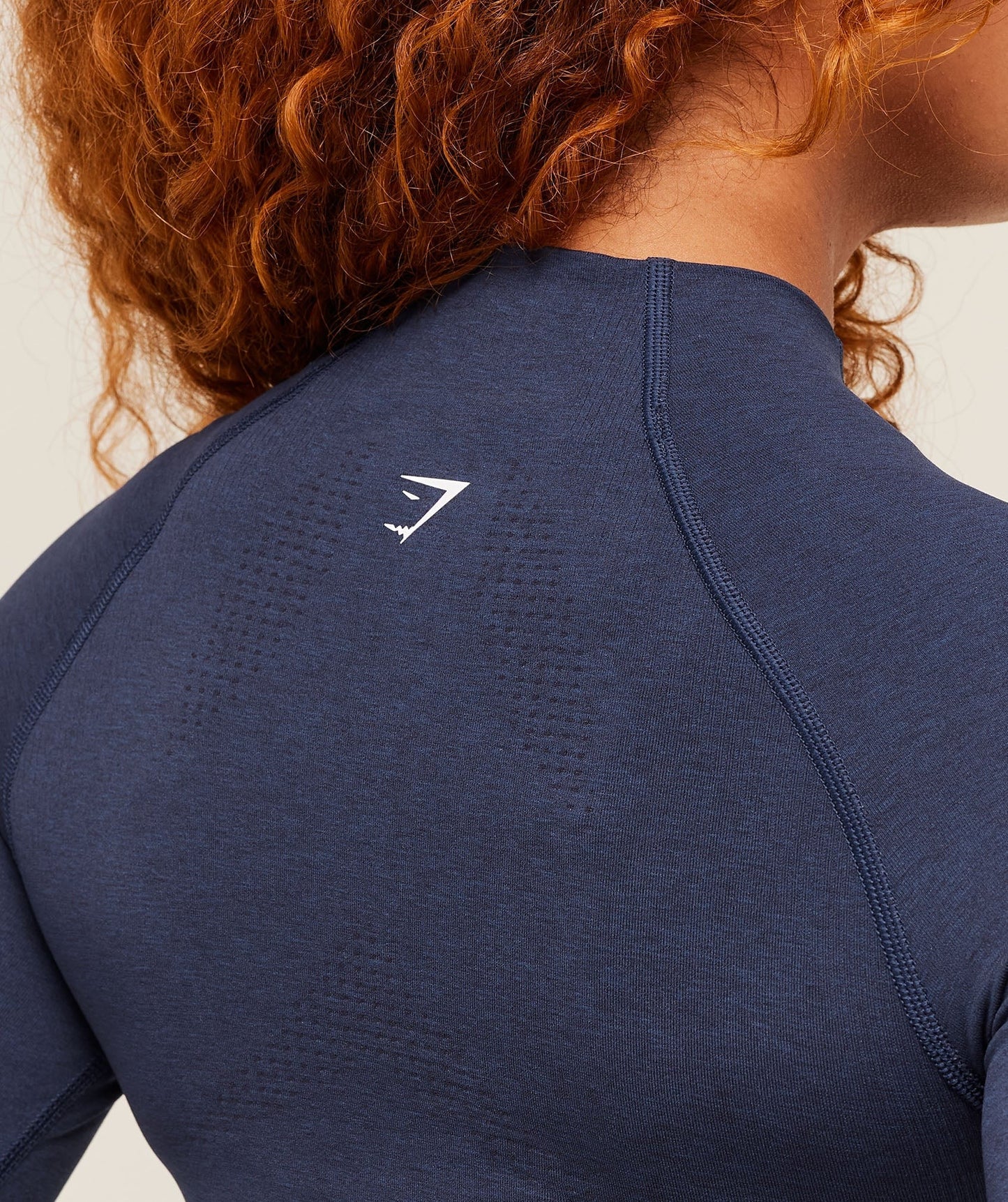 Gymshark Vital Seamless Midi Zip 2.0 Pullover - Heavy Blue Marl