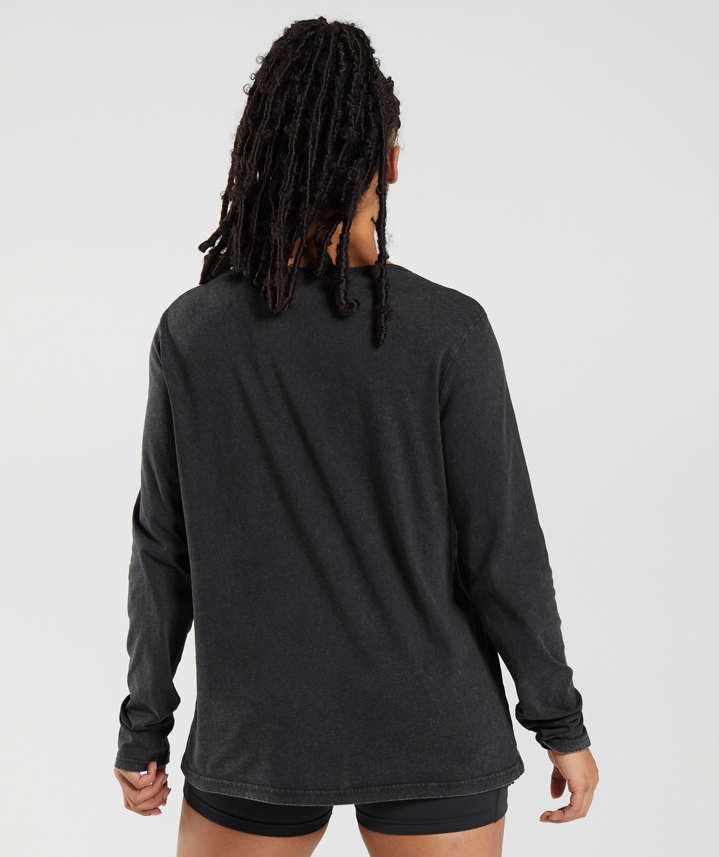 Gymshark Legacy Washed Long Sleeve Top - Black