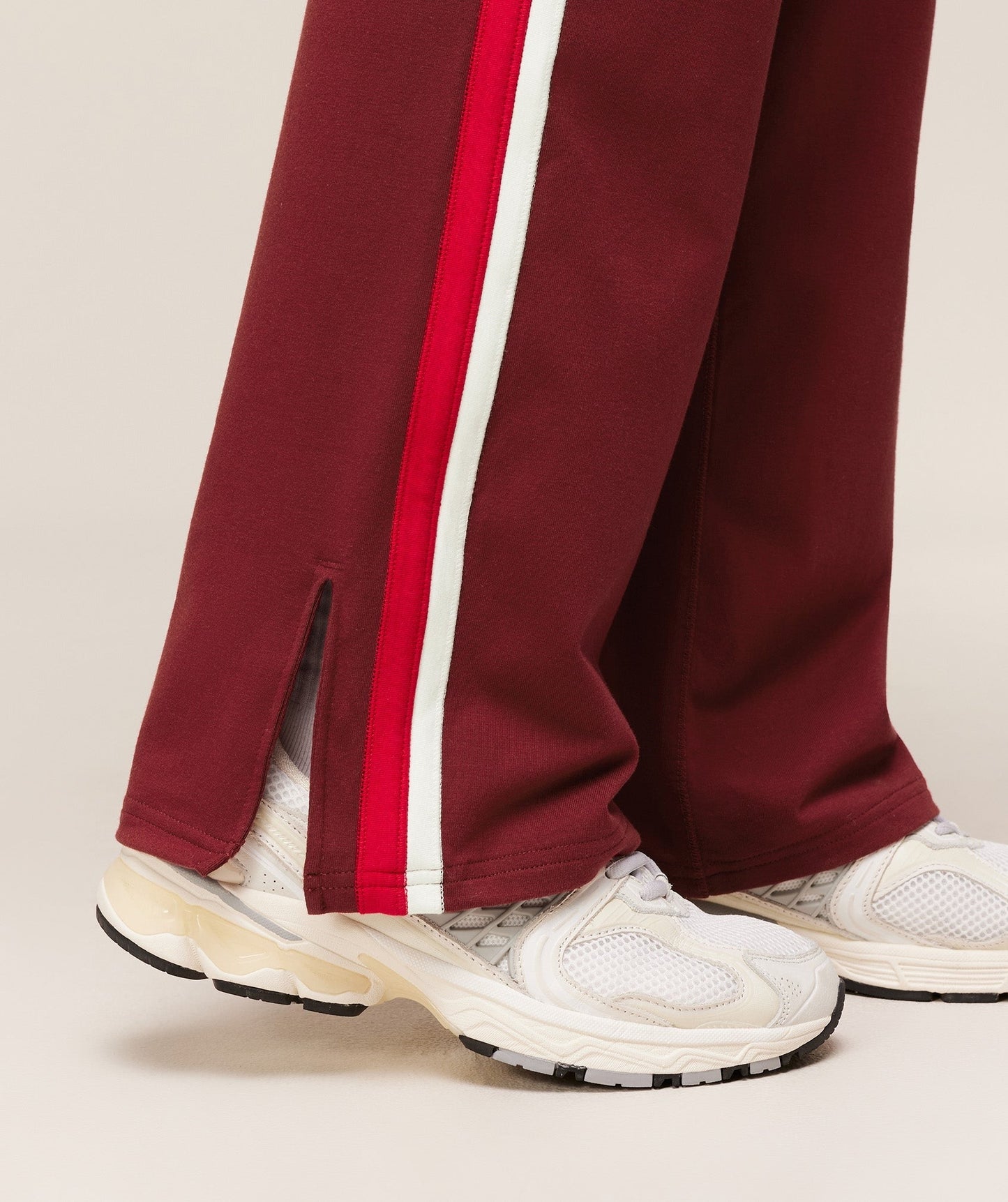 Gymshark Piping Wide Leg Pants - Sets Red/Carmine Red/Soft White