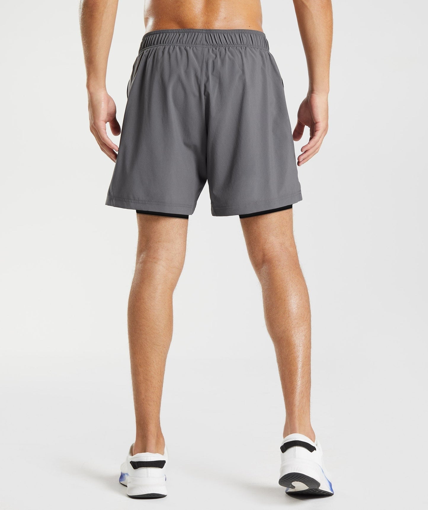 Gymshark Sport 7" 2 in 1 Short - Silhouette Grey/Black