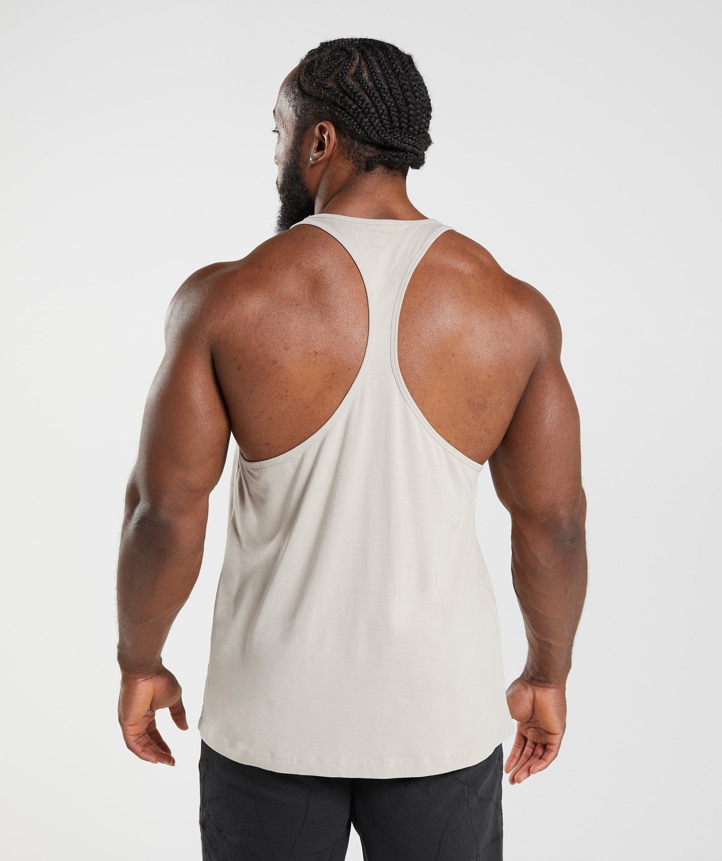 Gymshark Power Stringer - Pebble Grey