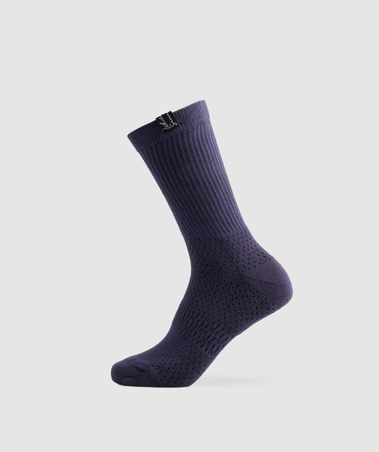 Gymshark Whitney Tab Crew Socks 1pk - Indigo Navy